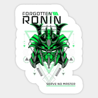 Forgotten Ronin Serve No Master - Samurai Sticker